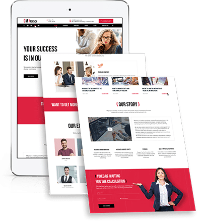 web-development landing page
